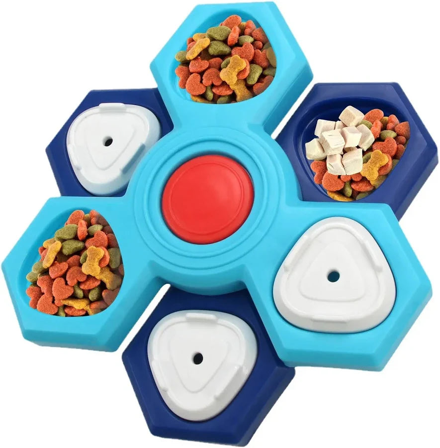 Multi-layer dog puzzle toy feeder